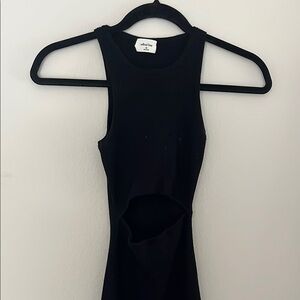 Black Sleeveless Cutout Dress